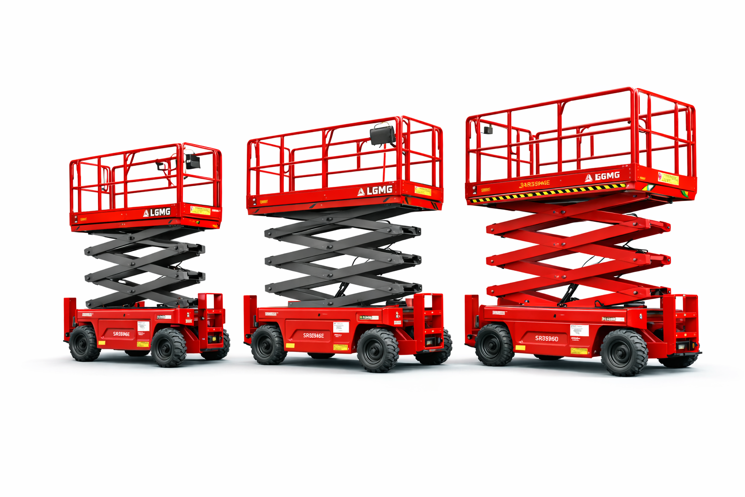 40 ft rough terrain scissor lift for outdoor construction rental in Houston Texas