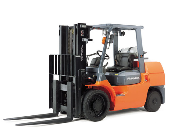Toyota 8FD50U 10,000 lb diesel forklift in Houston