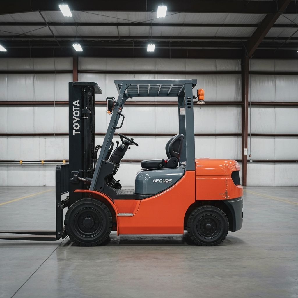Toyota 8FGCU25 5,000 lb used forklift in Houston